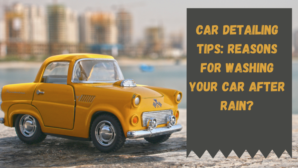 Car Detailing Tips: Reasons for washing Your Car After Rain
