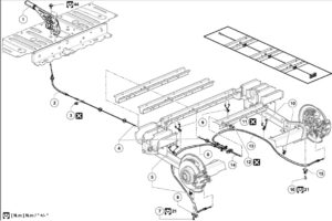 replace handbrake cable vauxhall vivaro